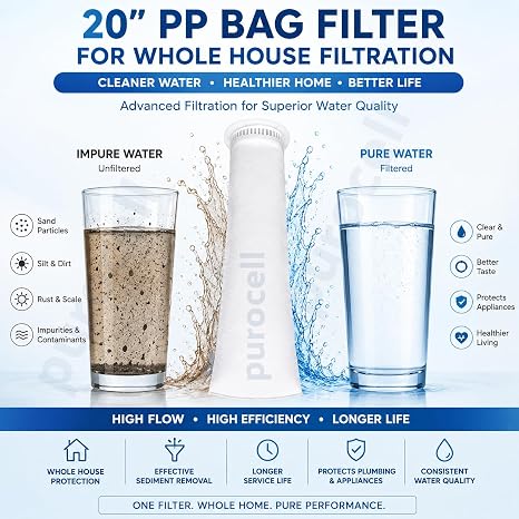 Filter Bag for Water Tank  / For Filtering Sand, Dirt, Sediment, and Rust from Water