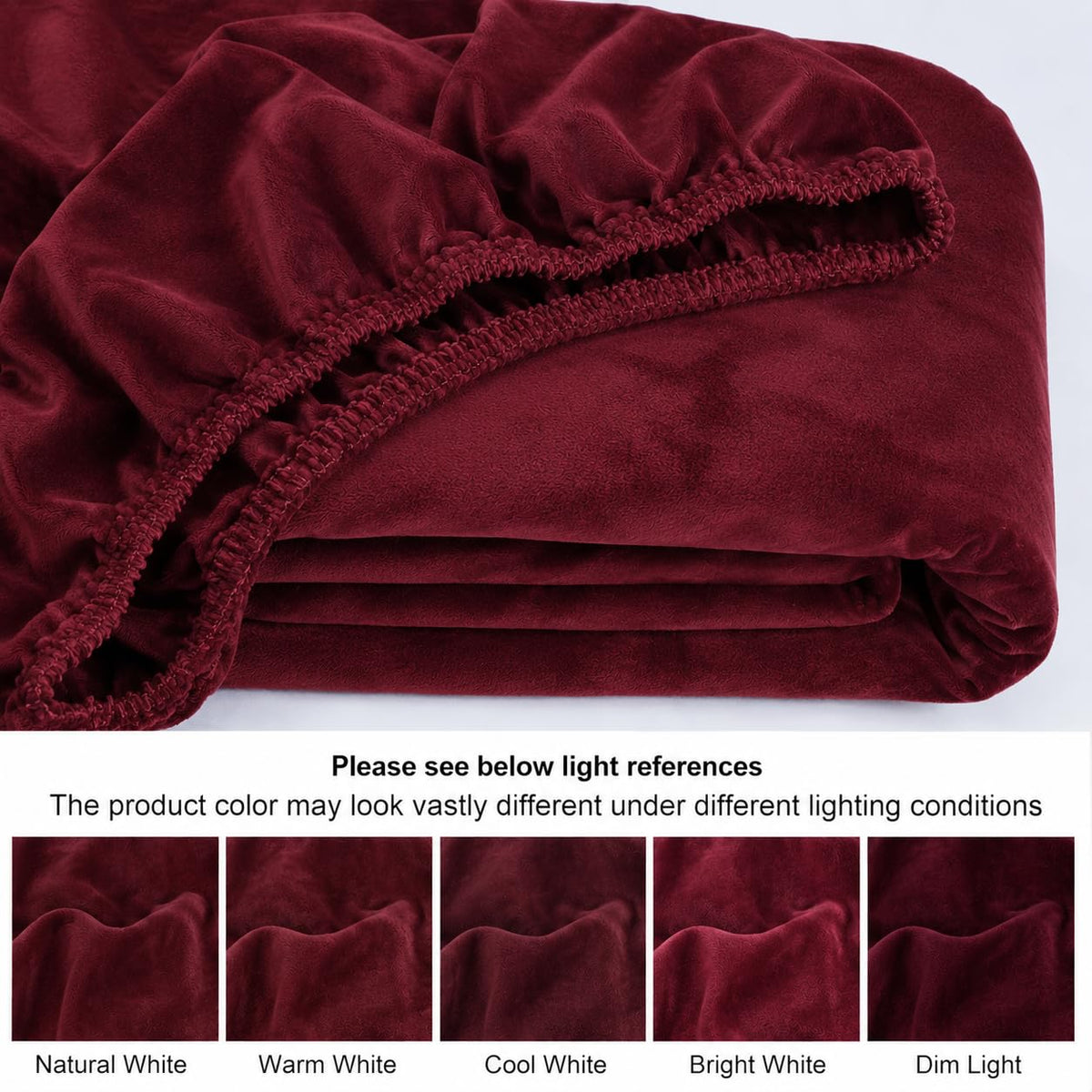 Winter Fitted Bedsheet | All Side Elastic Premium Winter Soft Velvet Furnishing Bed Sheet with 2 Big Pillow...