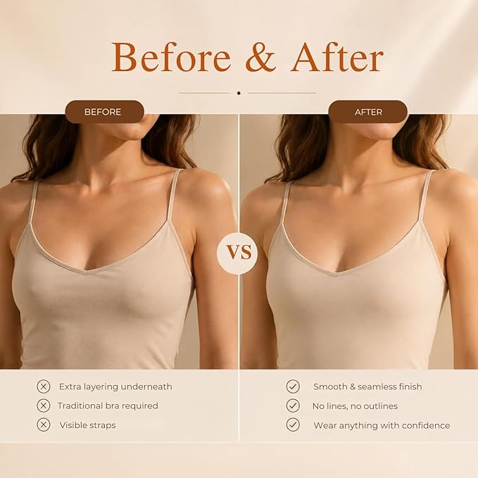 Nipple Covers Reusable Comfortable Invisible Adhesive Silicone Pasties for Women