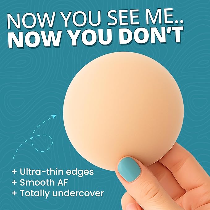 Nipple Covers Reusable Comfortable Invisible Adhesive Silicone Pasties for Women