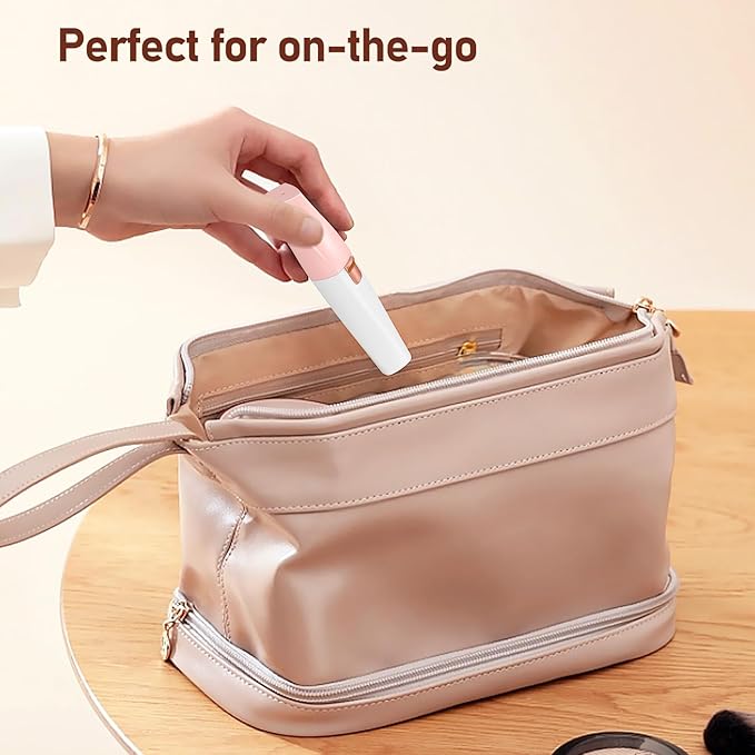 Facial Hair Remover for Women, Eyebrow Trimmer & Face Hair Remover 2 in 1 Face Shavers, Rechargable Eyebrows, Lips, Arms